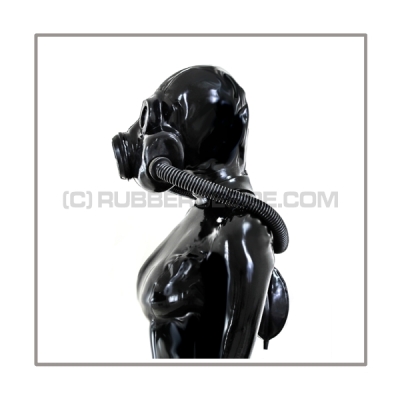 Deluxe PBF gasmask-zipperhood-system PROTECT-2B with ringtube-set and rebreathing-bag